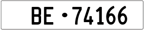 Truck License Plate